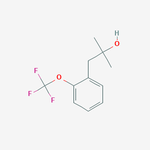 molecular formula C11H13F3O2 B7998165 1-[2-(Trifluoromethoxy)phenyl]-2-methyl-2-propanol CAS No. 1443344-47-5