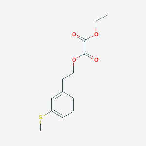 molecular formula C13H16O4S B7998181 O2-Ethyl O1-[2-(3-methylthiophenyl)ethyl] oxalate 