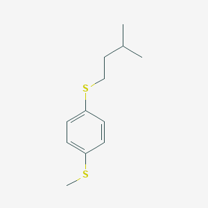 molecular formula C12H18S2 B7998186 Methyl 4-(iso-pentylthio)phenyl sulfide 