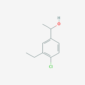 molecular formula C10H13ClO B7998202 1-(4-Chloro-3-ethylphenyl)ethanol 