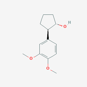 molecular formula C13H18O3 B7998215 反式-2-(3,4-二甲氧基苯基)环戊醇 CAS No. 1821773-81-2