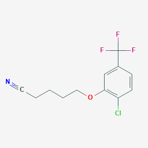 5-[2-Chloro-5-(trifluoromethyl)-phenoxy]pentanenitrile