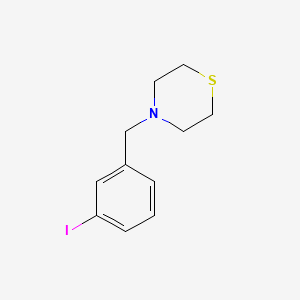 molecular formula C11H14INS B7998236 4-(3-Iodobenzyl)thiomorpholine 