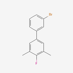 molecular formula C14H12BrF B7998246 3-Bromo-4'-fluoro-3',5'-dimethylbiphenyl 