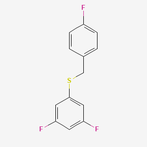 1-Fluoro-4-[(3,5-difluorophenyl)sulfanylmethyl]benzene