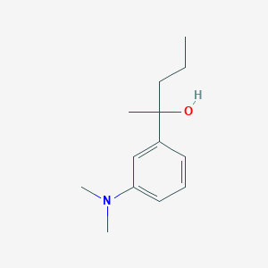 molecular formula C13H21NO B7998263 2-[3-(Dimethylamino)phenyl]-2-pentanol 