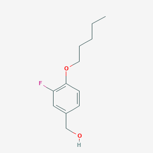 molecular formula C12H17FO2 B7998287 3-Fluoro-4-n-pentoxybenzyl alcohol 