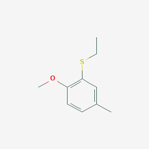 molecular formula C10H14OS B7998297 Ethyl 2-methoxy-5-methylphenyl sulfide 