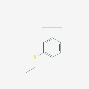 molecular formula C12H18S B7998300 1-tert-Butyl-3-(ethylsulfanyl)benzene CAS No. 88315-69-9