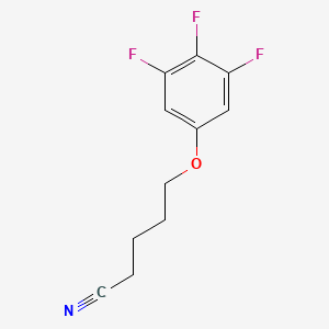 molecular formula C11H10F3NO B7998306 5-(3,4,5-Trifluoro-phenoxy)pentanenitrile 