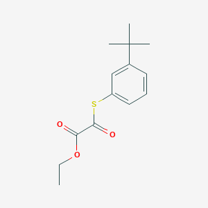 molecular formula C14H18O3S B7998313 Ethyl 2-(3-tert-butylphenyl)sulfanyl-2-oxo-acetate 