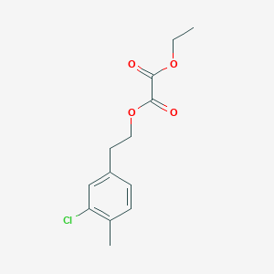 molecular formula C13H15ClO4 B7998336 O1-[2-(3-Chloro-4-methylphenyl)ethyl] O2-ethyl oxalate 