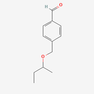 molecular formula C12H16O2 B7998348 4-[(sec-Butyloxy)methyl]benzaldehyde 