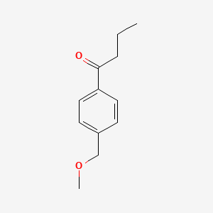 molecular formula C12H16O2 B7998355 4'-(Methoxymethyl)butyrophenone 