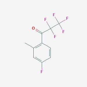 molecular formula C10H6F6O B7998429 2'-Methyl-2,2,3,3,3,4'-hexafluoropropiophenone 