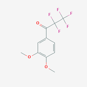 1-(3,4-Dimethoxyphenyl)-2,2,3,3,3-pentafluoropropan-1-one