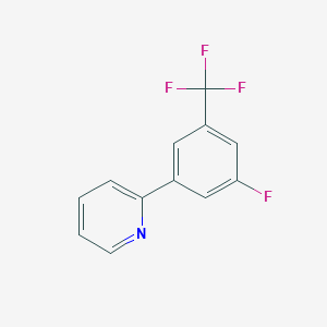 2-[3-Fluoro-5-(trifluoromethyl)phenyl]pyridine