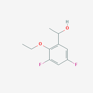 molecular formula C10H12F2O2 B7998552 1-(3,5-Difluoro-2-ethoxyphenyl)ethanol 