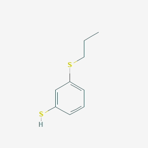 molecular formula C9H12S2 B7998573 3-(n-Propylthio)thiophenol 