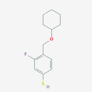 4-[(Cyclohexyloxy)methyl]-3-fluorothiophenol