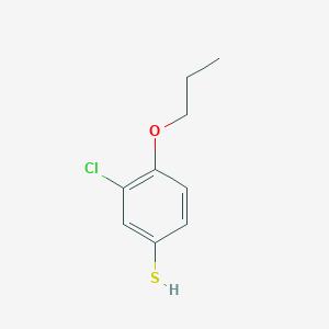 molecular formula C9H11ClOS B7998647 3-Chloro-4-propoxybenzenethiol CAS No. 90416-32-3