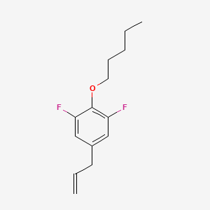 molecular formula C14H18F2O B7998742 5-Allyl-1,3-difluoro-2-(pentyloxy)benzene 