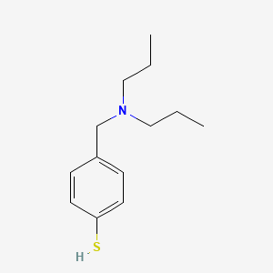 molecular formula C13H21NS B7998778 4-((Dipropylamino)methyl)benzenethiol 