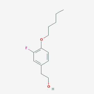 molecular formula C13H19FO2 B7998792 3-Fluoro-4-n-pentoxyphenethyl alcohol 