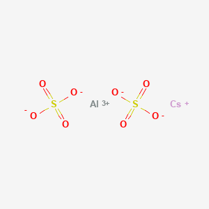 molecular formula AlCsO8S2 B079989 Aluminum cesium sulfate CAS No. 14284-36-7
