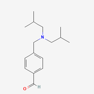 molecular formula C16H25NO B7998915 4-((Diisobutylamino)methyl)benzaldehyde 