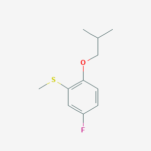 molecular formula C11H15FOS B7998924 (5-Fluoro-2-isobutoxyphenyl)(methyl)sulfane 