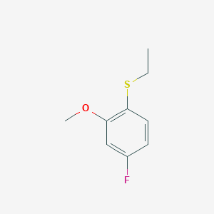 molecular formula C9H11FOS B7998931 Ethyl 4-fluoro-2-methoxyphenyl sulfide 