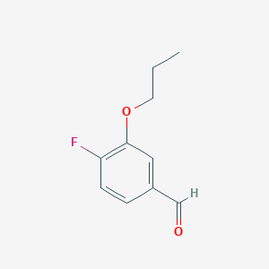 molecular formula C10H11FO2 B7998939 4-Fluoro-3-propoxybenzaldehyde 