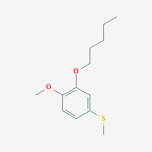 molecular formula C13H20O2S B7998946 4-Methoxy-3-n-pentoxyphenyl methyl sulfide 