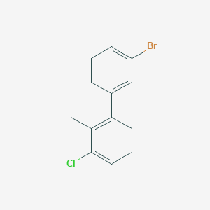 molecular formula C13H10BrCl B7998960 3-Bromo-3'-chloro-2'-methylbiphenyl 