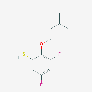 molecular formula C11H14F2OS B7998977 3,5-Difluoro-2-iso-pentoxythiophenol 