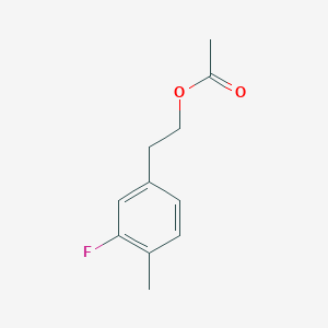 molecular formula C11H13FO2 B7998998 3-Fluoro-4-methylphenethyl acetate 