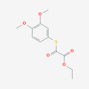 Ethyl 2-(3,4-dimethoxyphenyl)sulfanyl-2-oxo-acetate