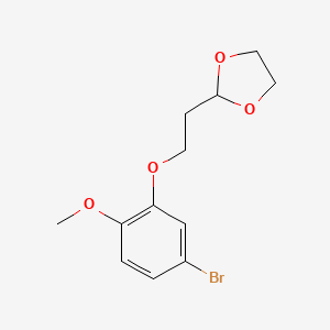 2-[2-(3-Bromo-6-methoxy-phenoxy)ethyl]-1,3-dioxolane