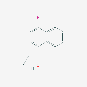 molecular formula C14H15FO B7999050 2-(4-Fluoronaphthalen-1-yl)butan-2-ol 