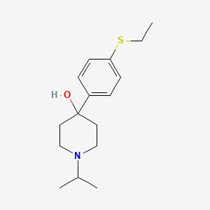 molecular formula C16H25NOS B7999061 4-(4-Ethylthiophenyl)-4-hydroxy-1-iso-propylpiperidine 