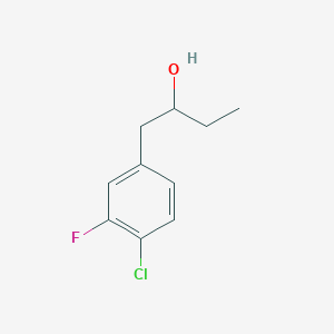 molecular formula C10H12ClFO B7999099 1-(4-Chloro-3-fluorophenyl)-2-butanol 