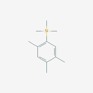 molecular formula C12H20Si B7999122 1-(Trimethylsilyl)-2,4,5-trimethylbenzene 