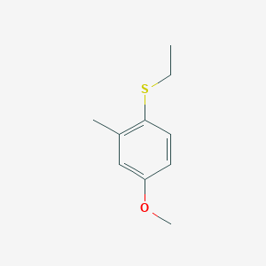 Ethyl 4-methoxy-2-methylphenyl sulfide