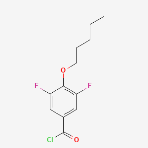 3,5-Difluoro-4-n-pentoxybenzoyl chloride