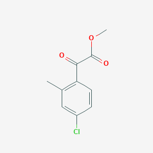 molecular formula C10H9ClO3 B7999170 Methyl 4-chloro-2-methylbenzoylformate 