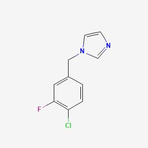 molecular formula C10H8ClFN2 B7999177 1-(4-Chloro-3-fluorobenzyl)imidazole 