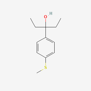 3-[4-(Methylthio)phenyl]-3-pentanol