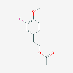 molecular formula C11H13FO3 B7999240 3-Fluoro-4-methoxyphenethyl acetate 