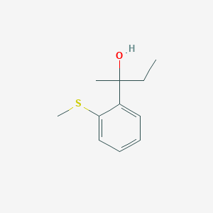 molecular formula C11H16OS B7999251 2-[2-(Methylthio)phenyl]-2-butanol 